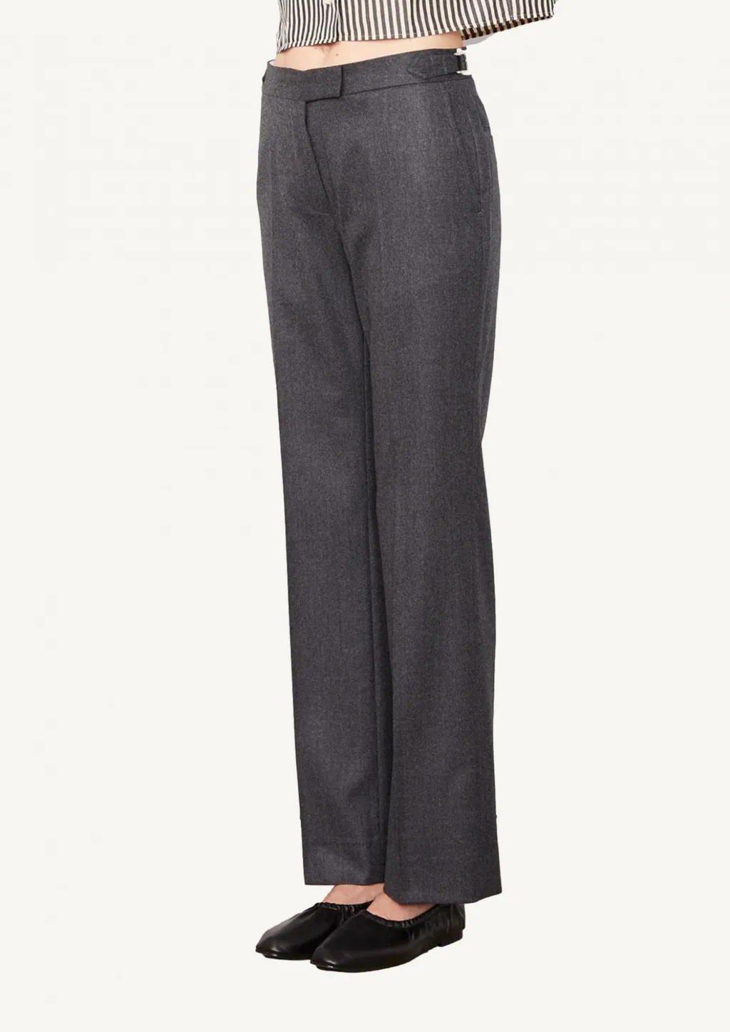 High-Waisted Casual Pants