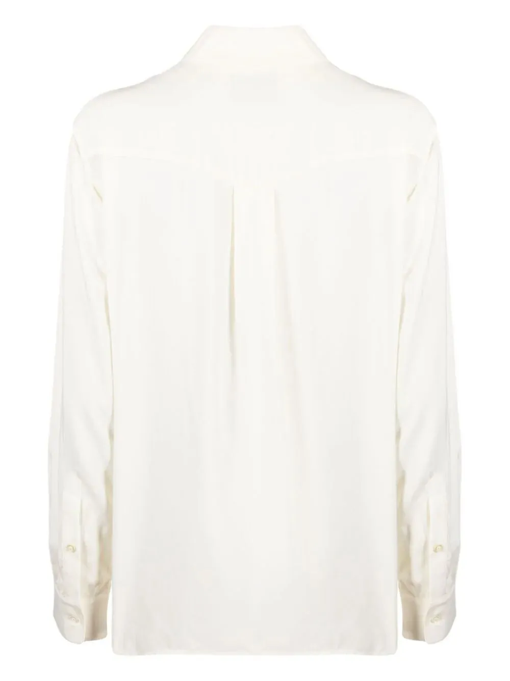 Pointed-Collar Button-Up Shirt