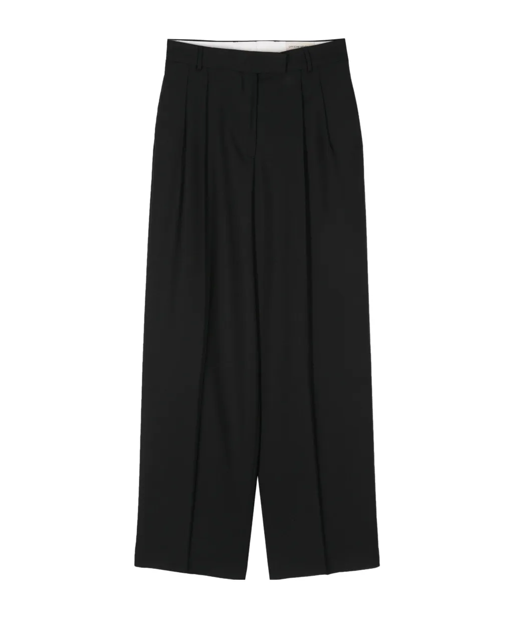 Pleated Tapered Trousers