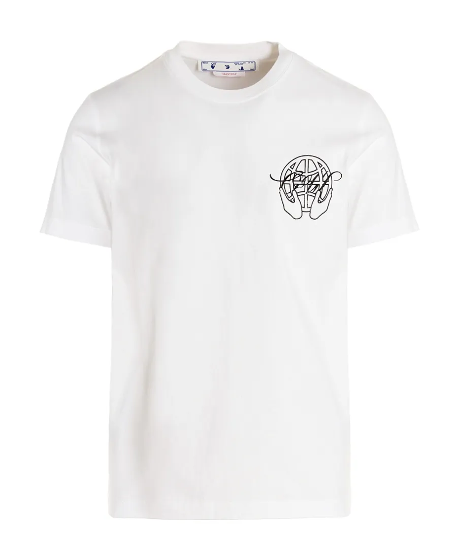 Hand Arrow-Print Cotton T-Shirt