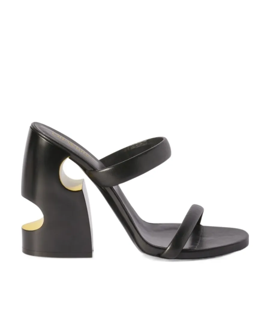 Meteor Cut-Out Open Toe Mules