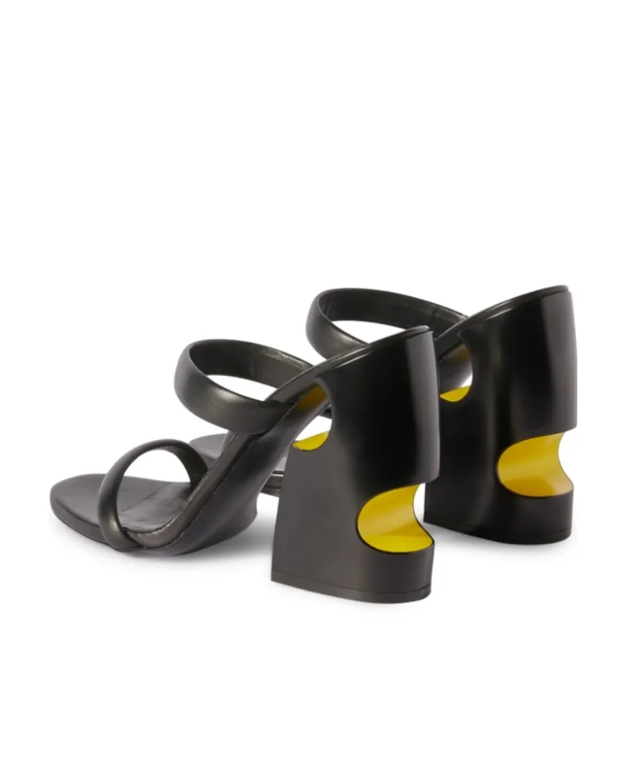Meteor Cut-Out Open Toe Mules