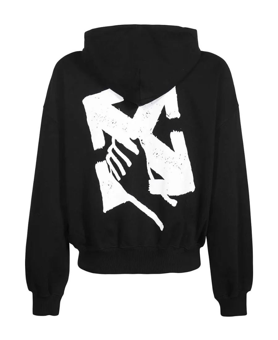 Logo Printed Drawstring Hoodie