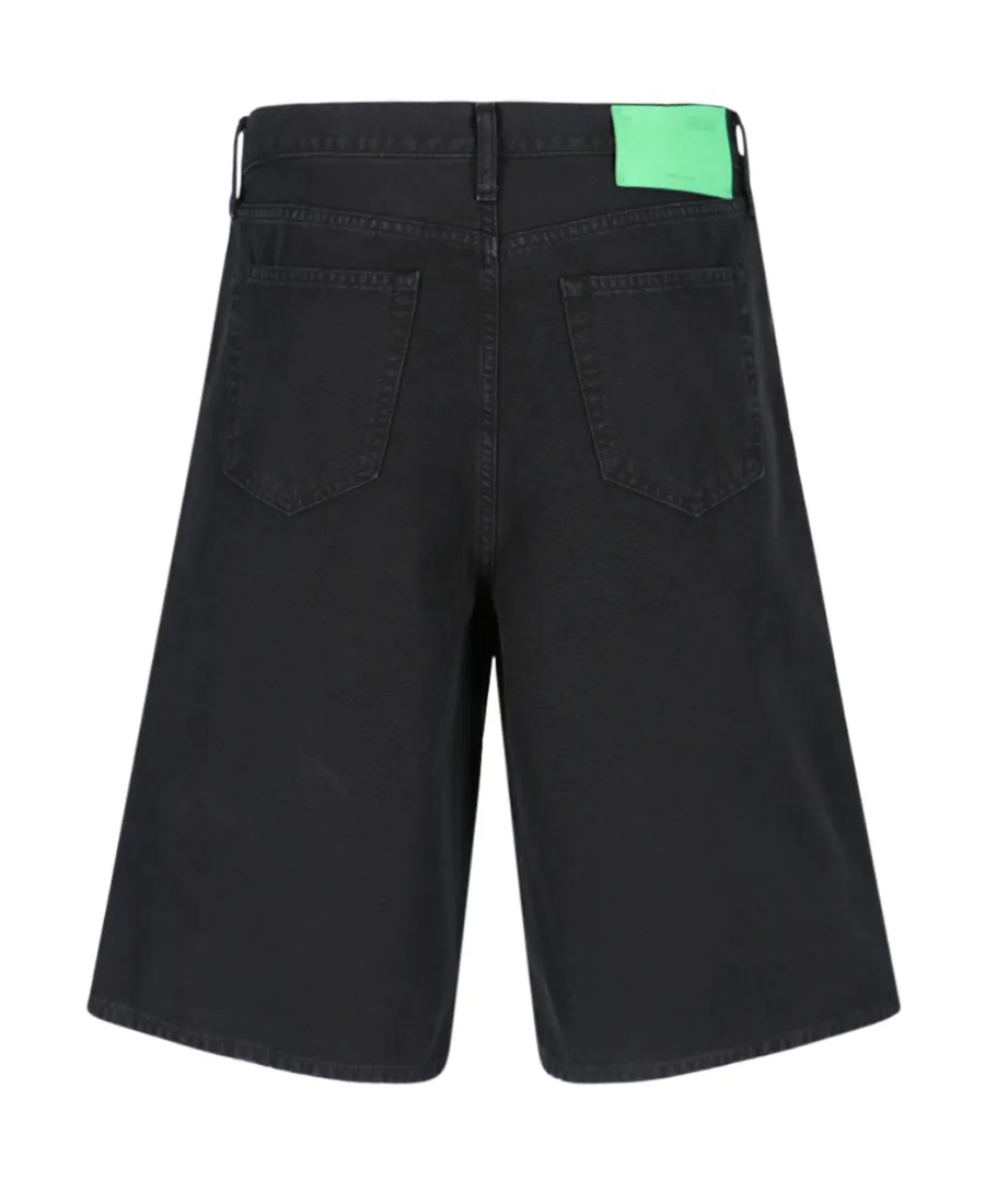Logo Embroidered Button Detailed Shorts