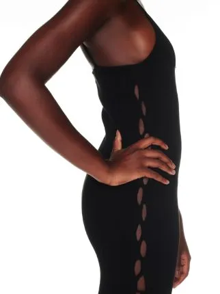 Lace-Up V-Neck Sleeveless Mini Dress