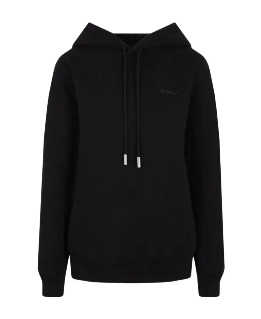 Diag-Print Cotton Hoodie