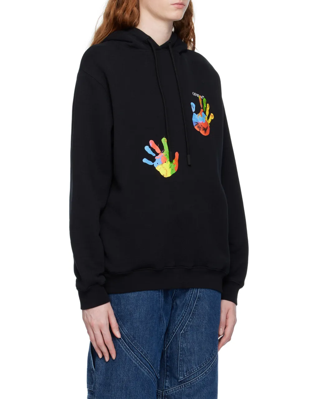 Graphic-Print Logo-Embroidered Hoodie