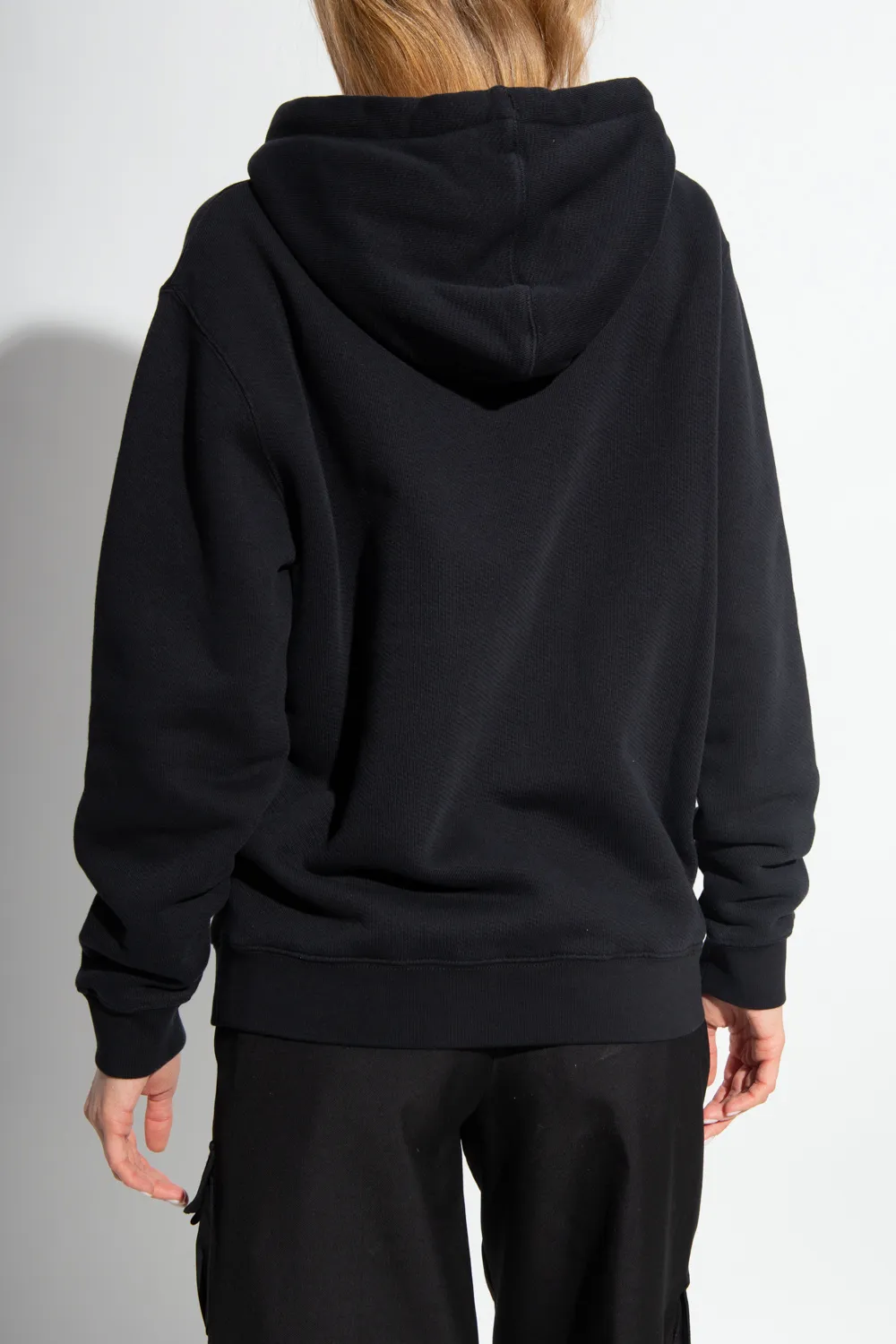 Graphic-Print Logo-Embroidered Hoodie