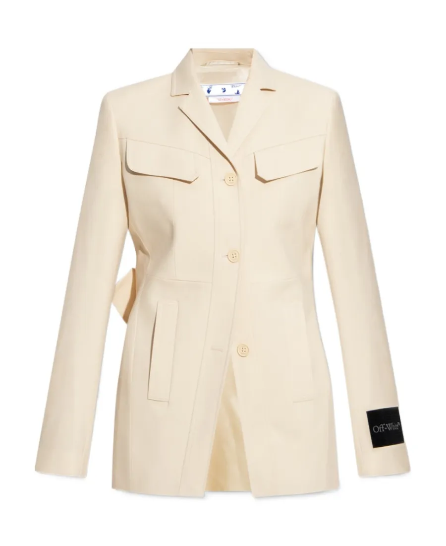 Single-Breasted Wool Blazer