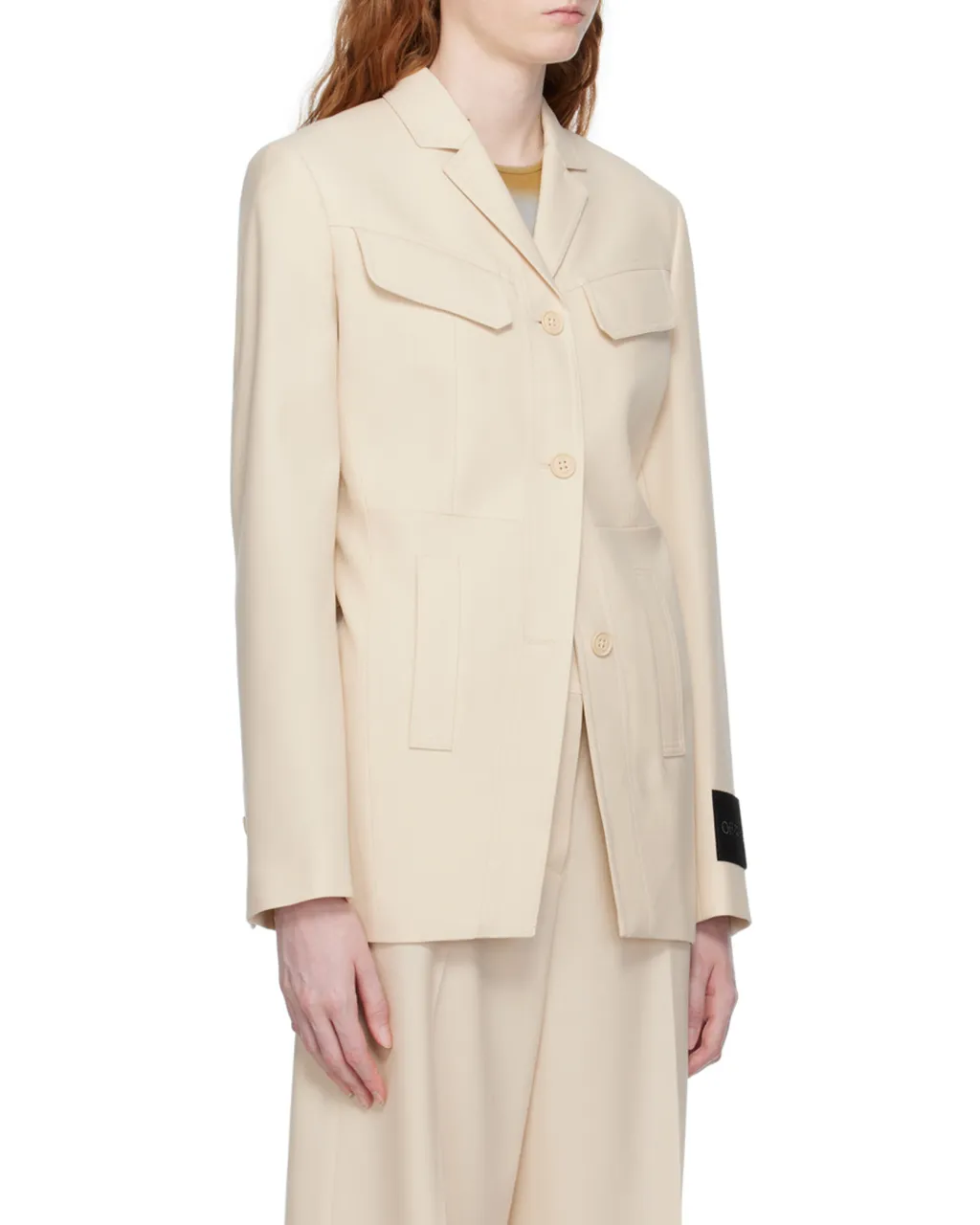 Single-Breasted Wool Blazer