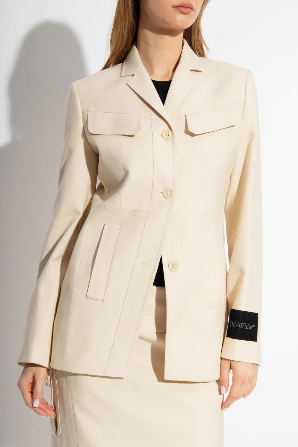 Single-Breasted Wool Blazer