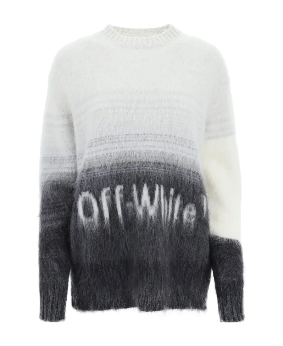 Logo-Print Gradient Jumper