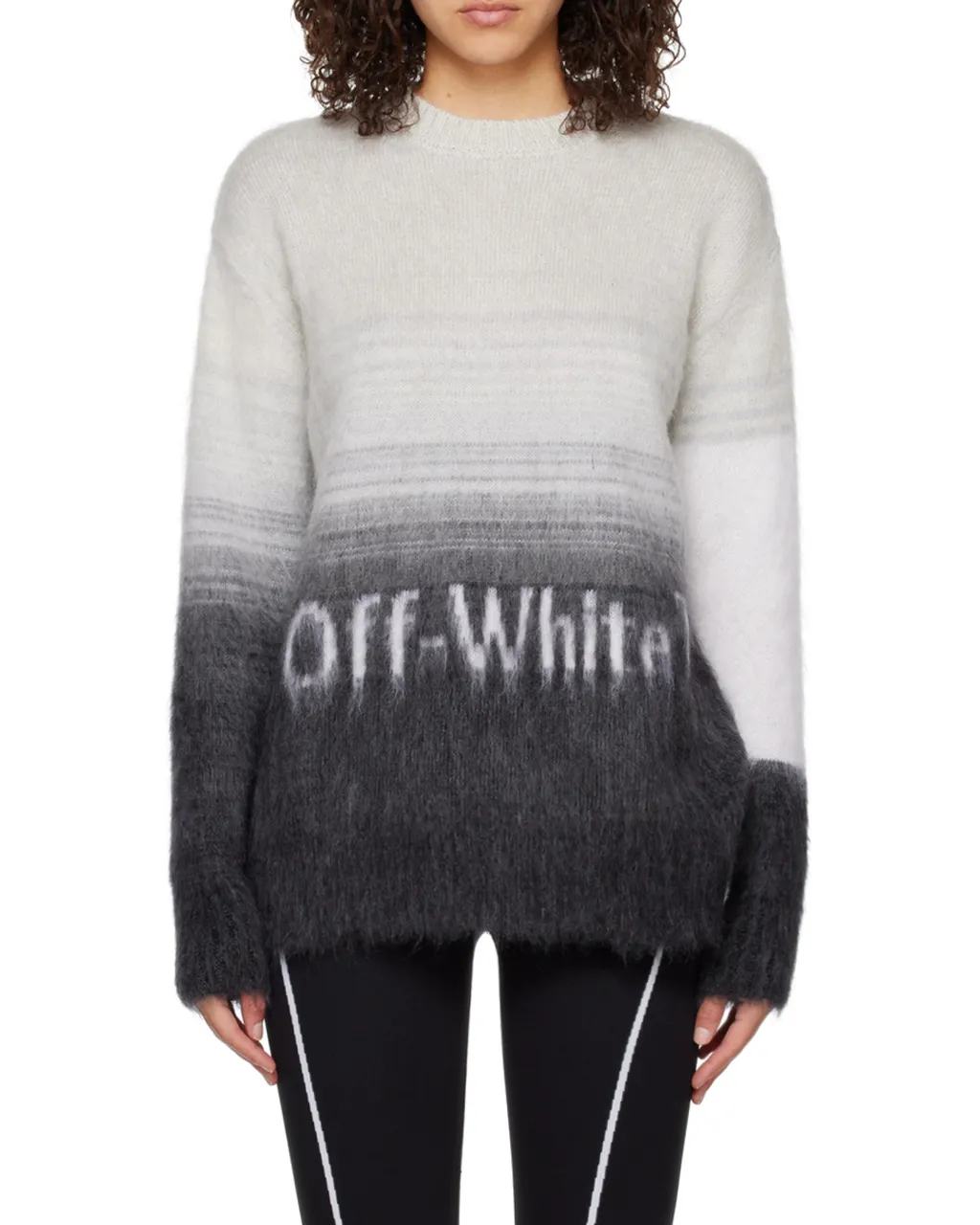 Logo-Print Gradient Jumper