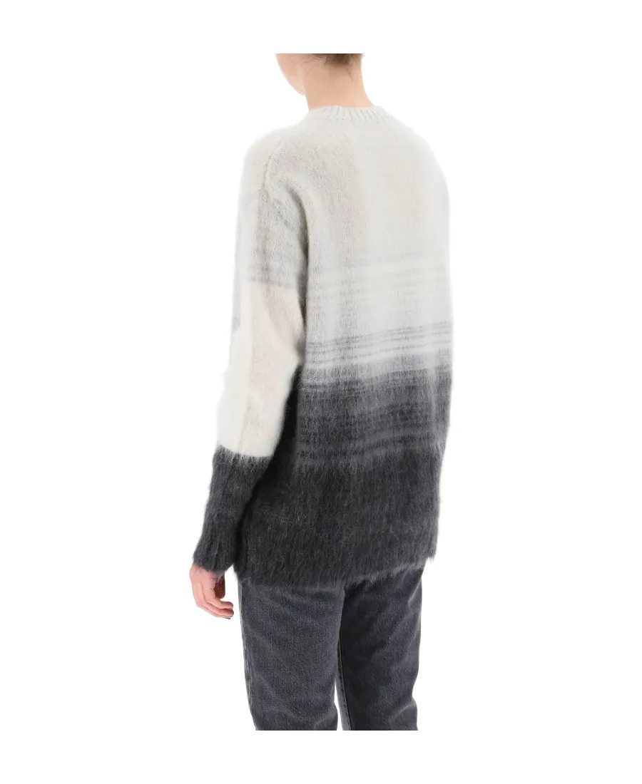Logo-Print Gradient Jumper