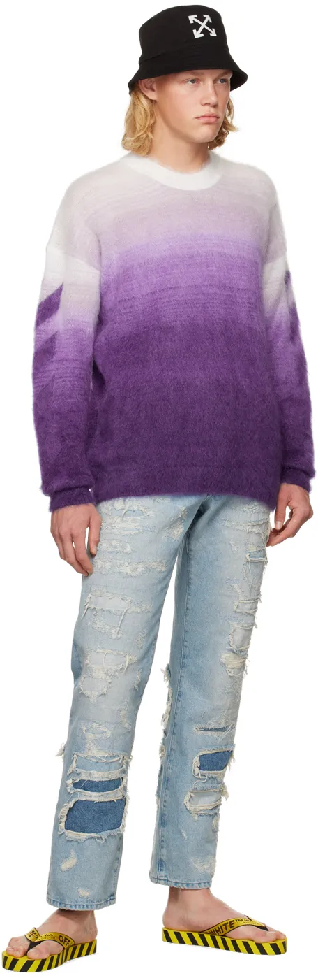 Jacquard Logo Pattern Sweater