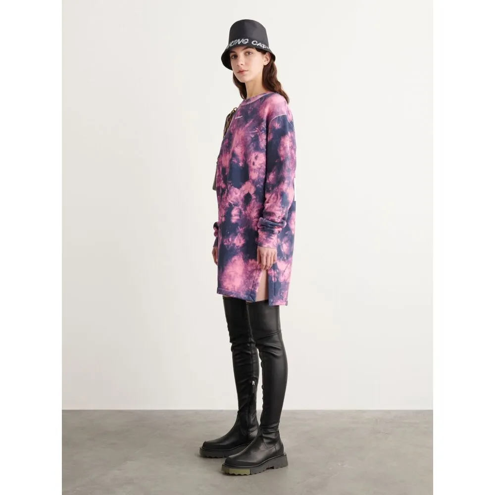 Arrows Tie-Dye Long-Sleeved Sweatshirt Dress