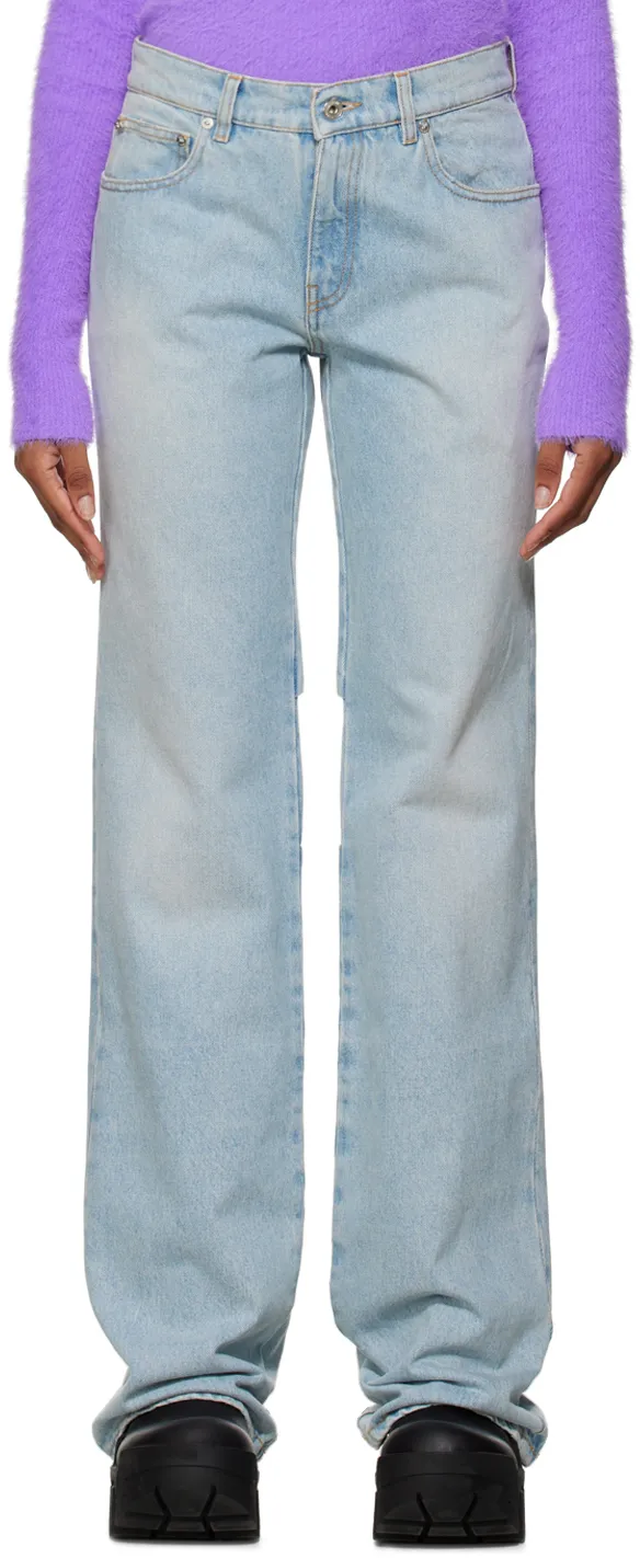 Bleach Baby Low-Rise Flared Jeans