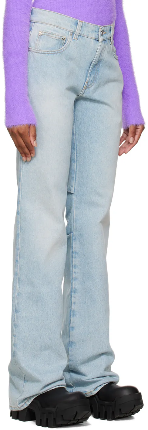 Bleach Baby Low-Rise Flared Jeans