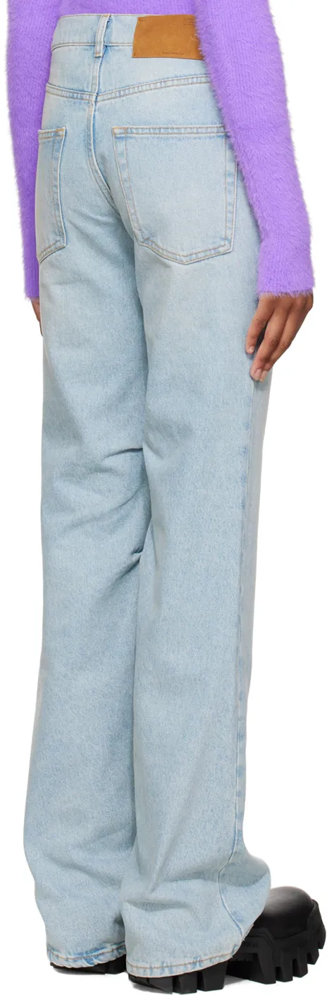 Bleach Baby Low-Rise Flared Jeans