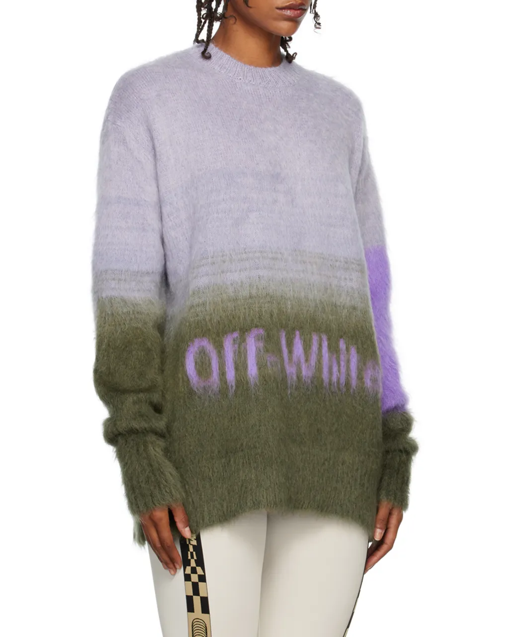 Colour-Block Logo-Print Jumper