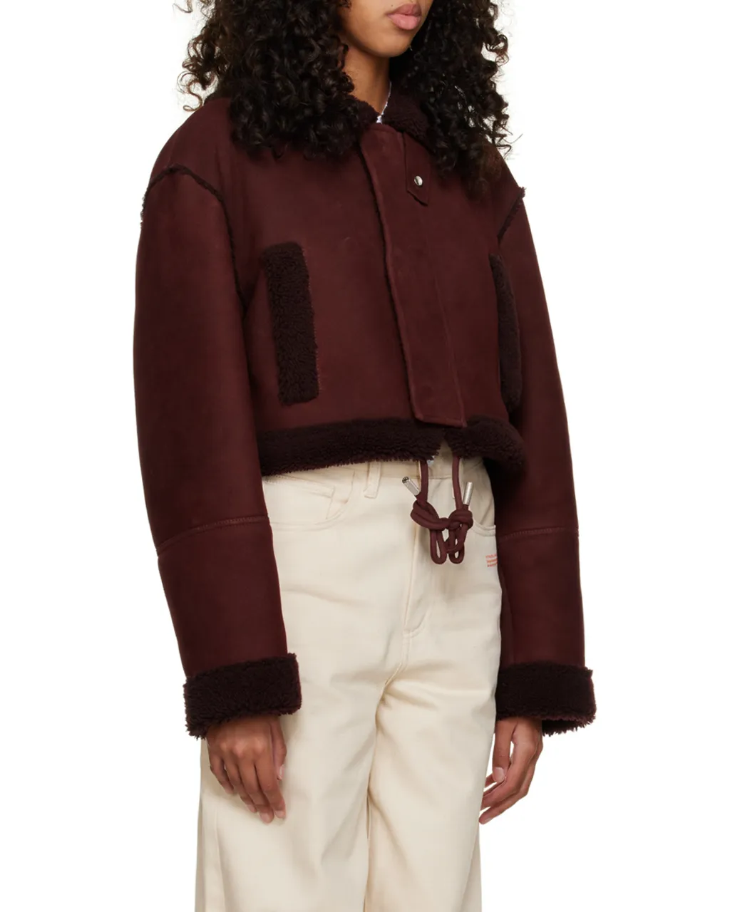 Long-Sleeved Cropped Jacket