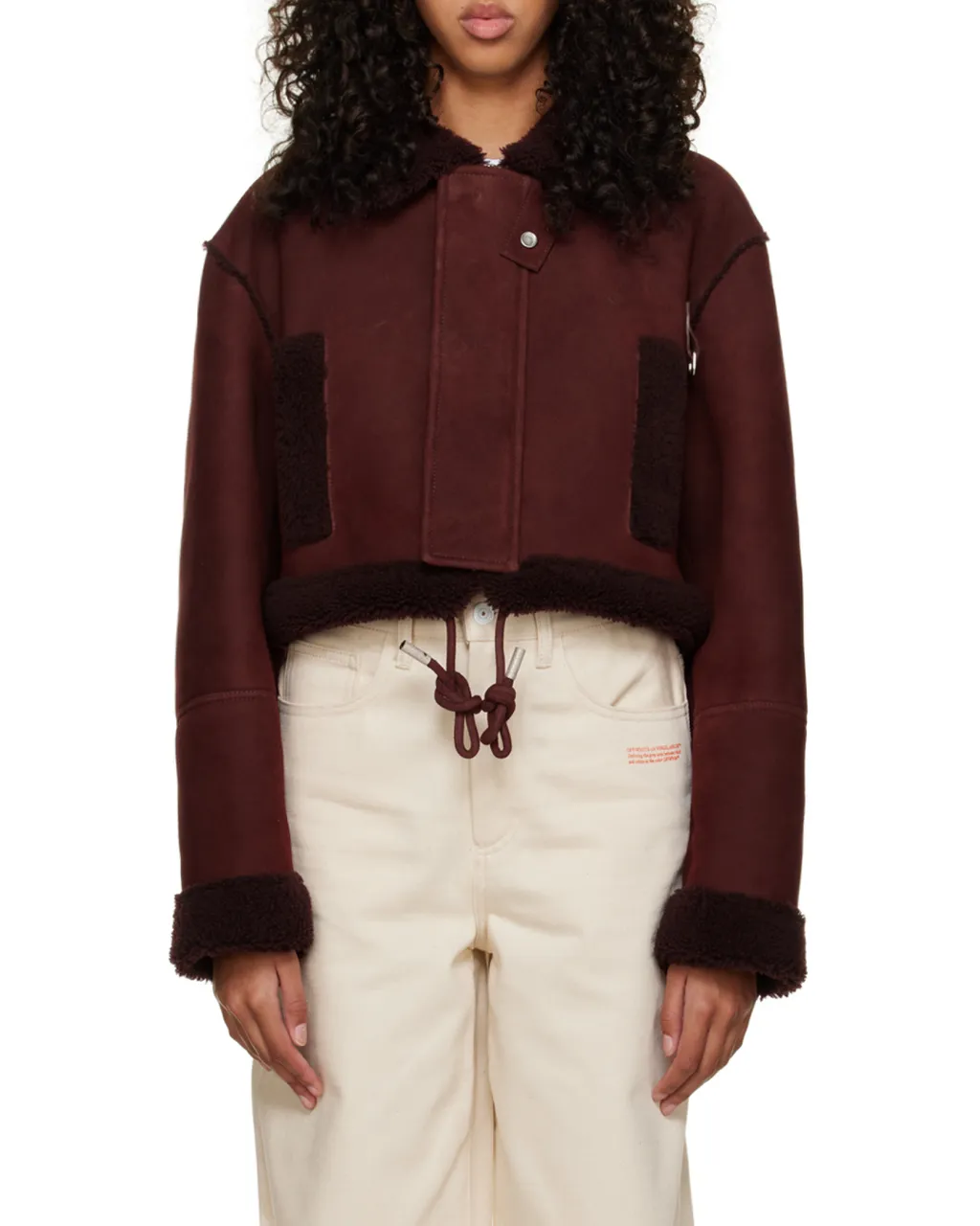 Long-Sleeved Cropped Jacket