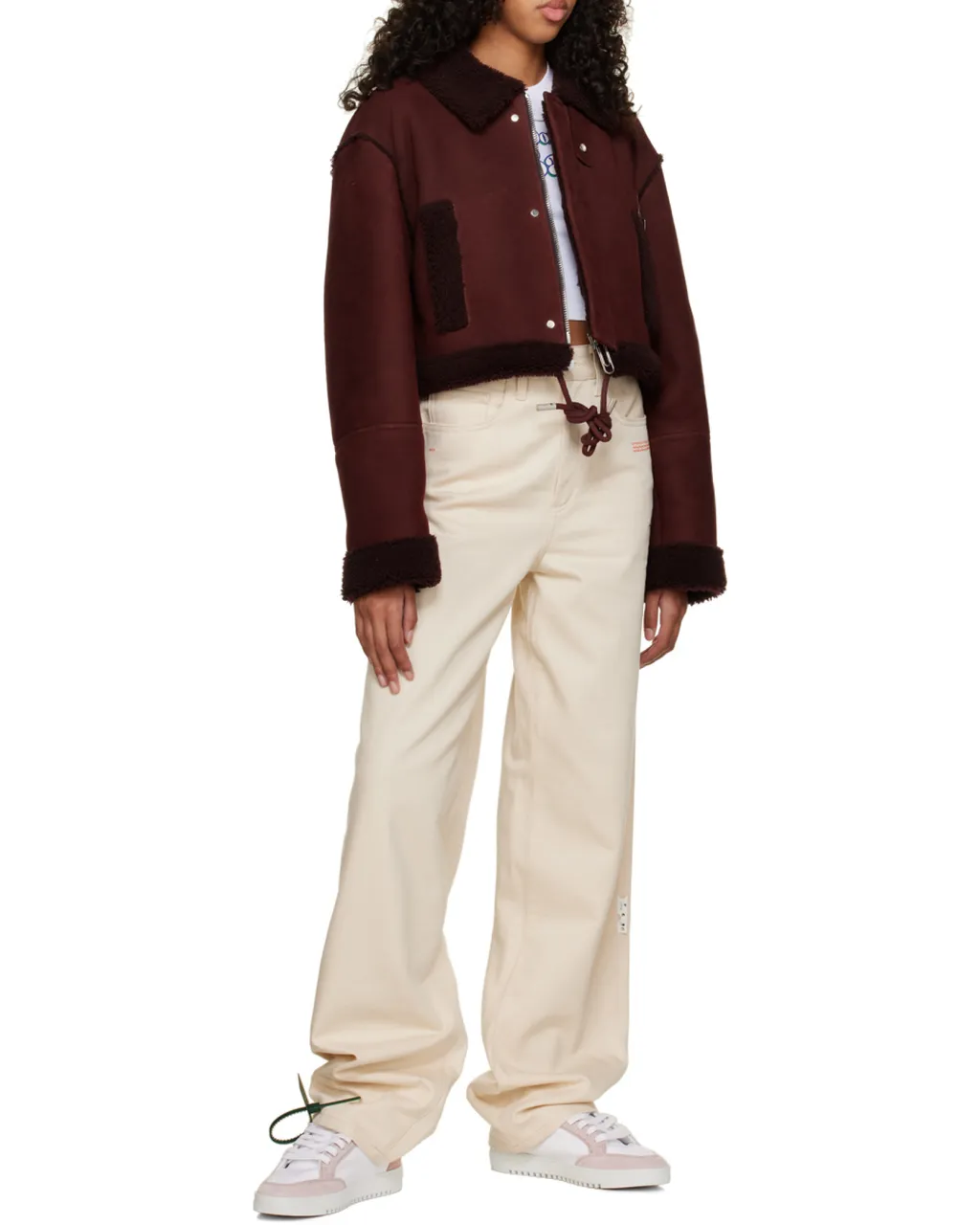 Long-Sleeved Cropped Jacket