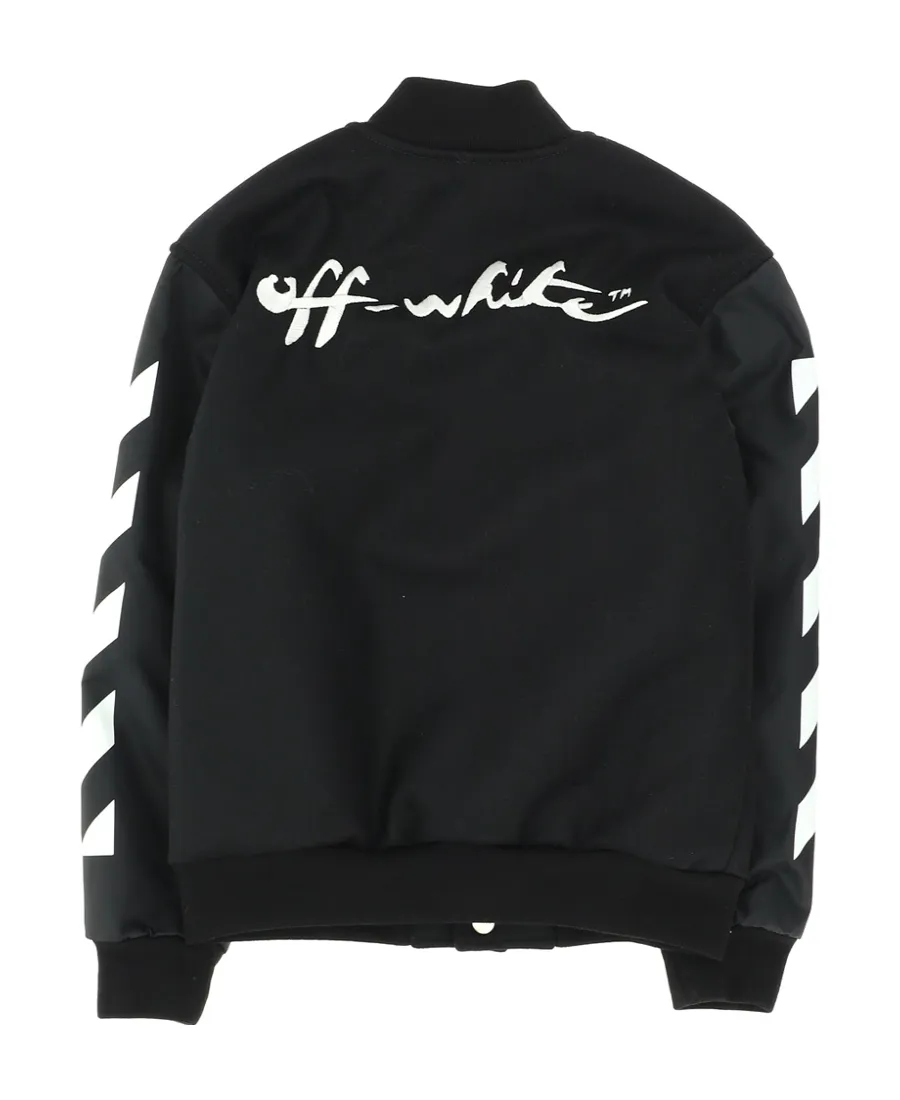 Logo Patch Bomber Jacket