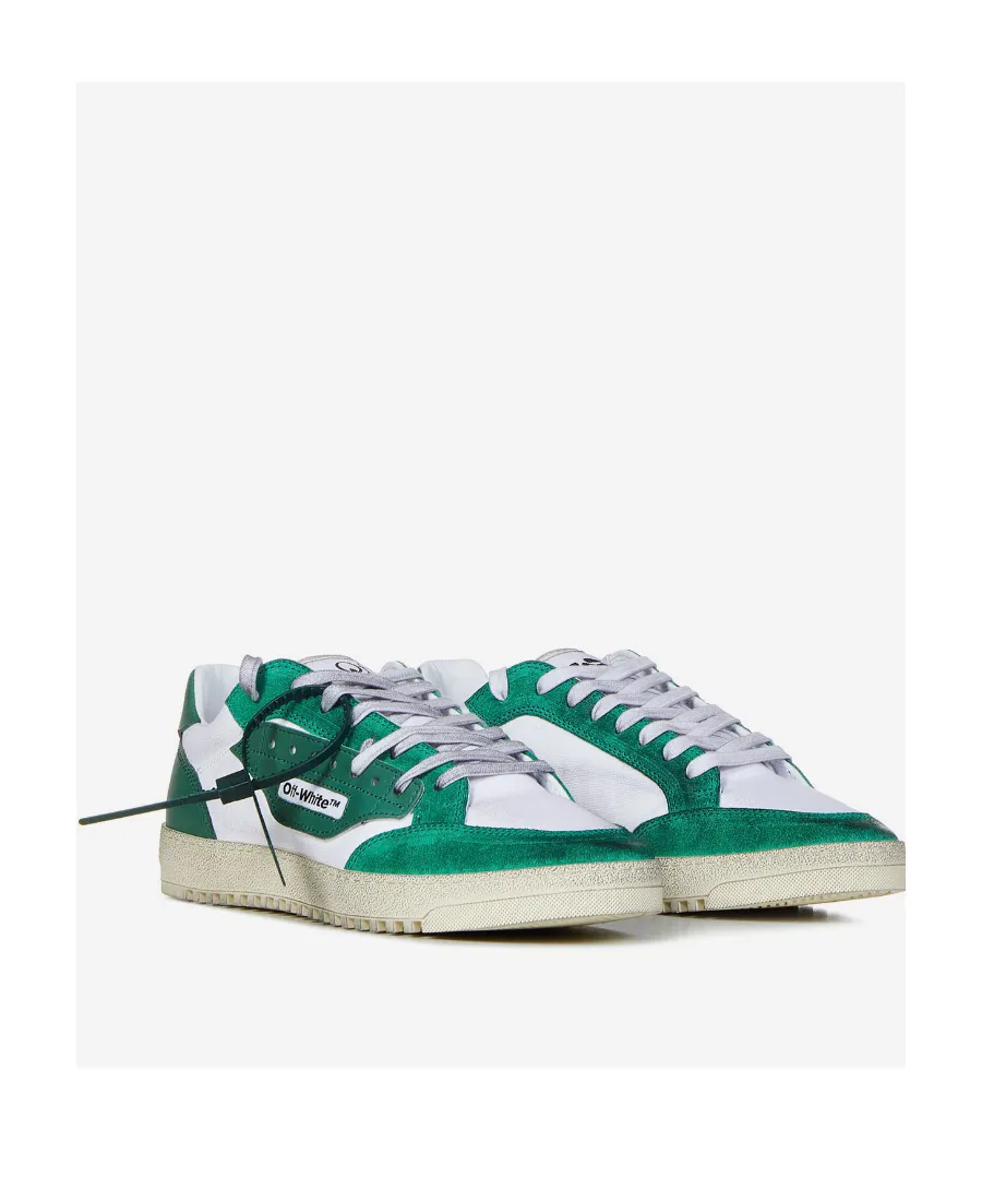 5.0 Vintage-Finish Sneakers