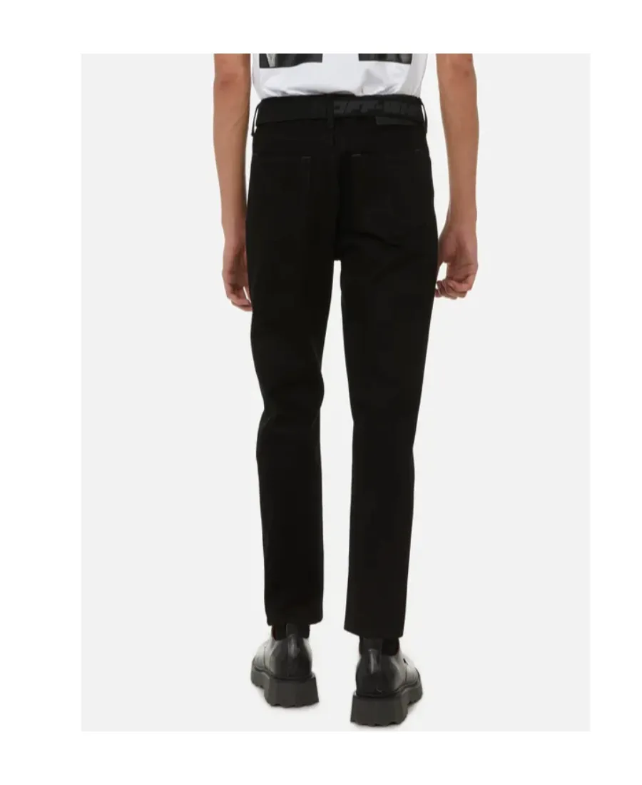 Belted Straight-Leg Trousers