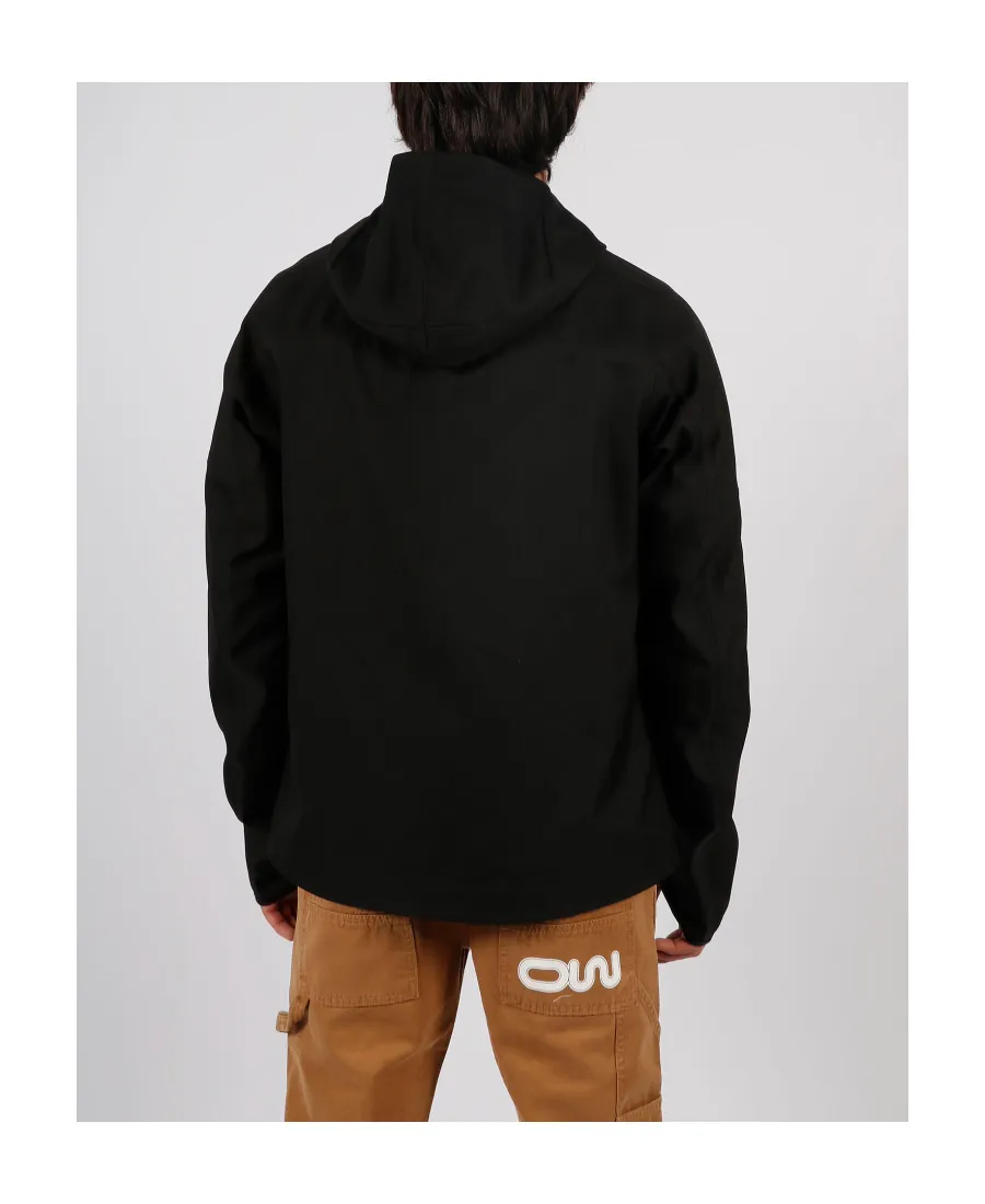 Logo Printed Hooded Jacket