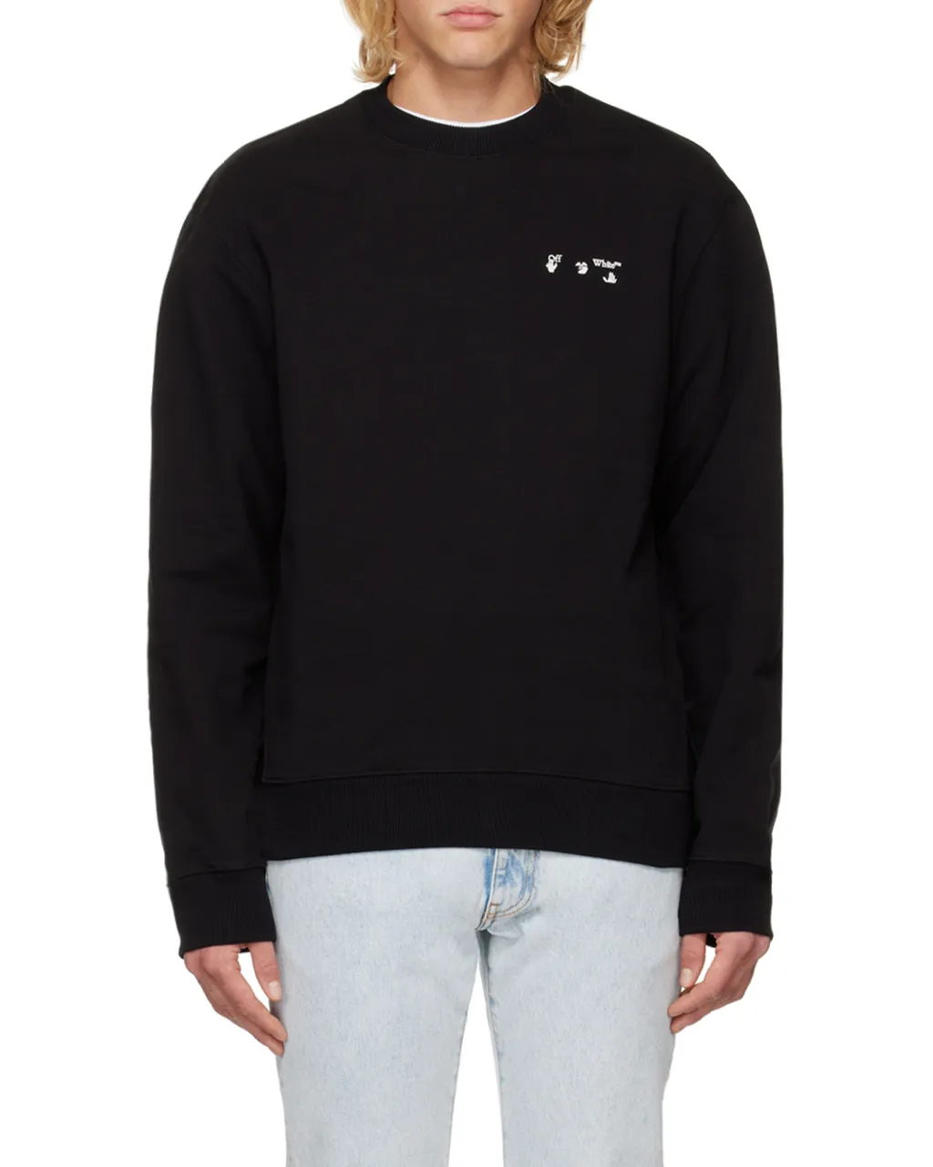 Hands Off-Print Crew-Neck Sweatshirt