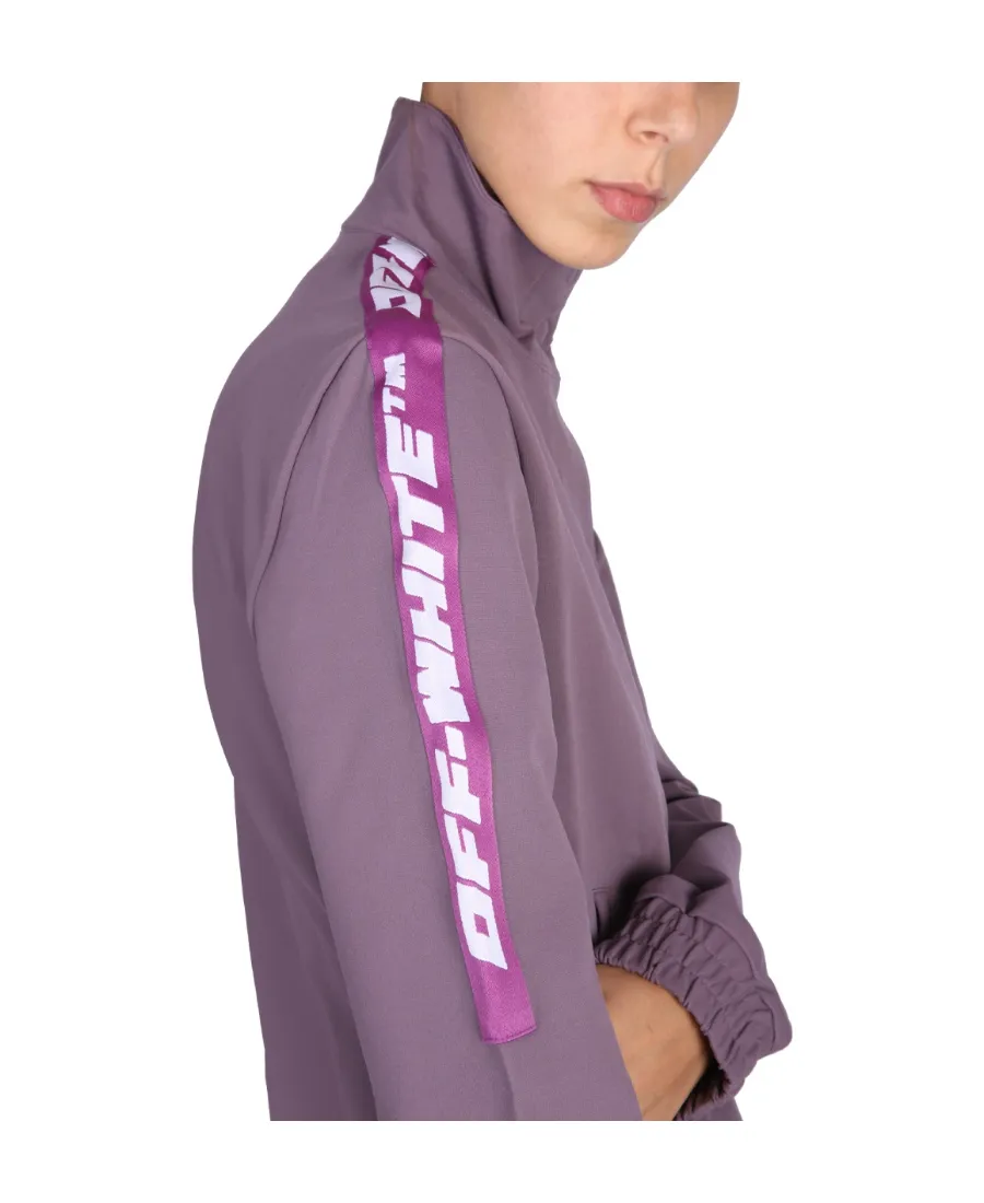 Logo Detailed High-Neck Zipped Sweatshirt