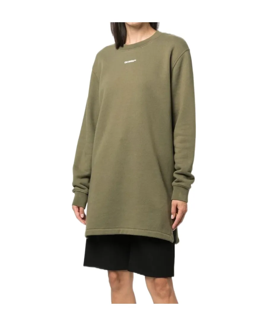 Floral Arrows Crew-Neck Sweatshirt Dress