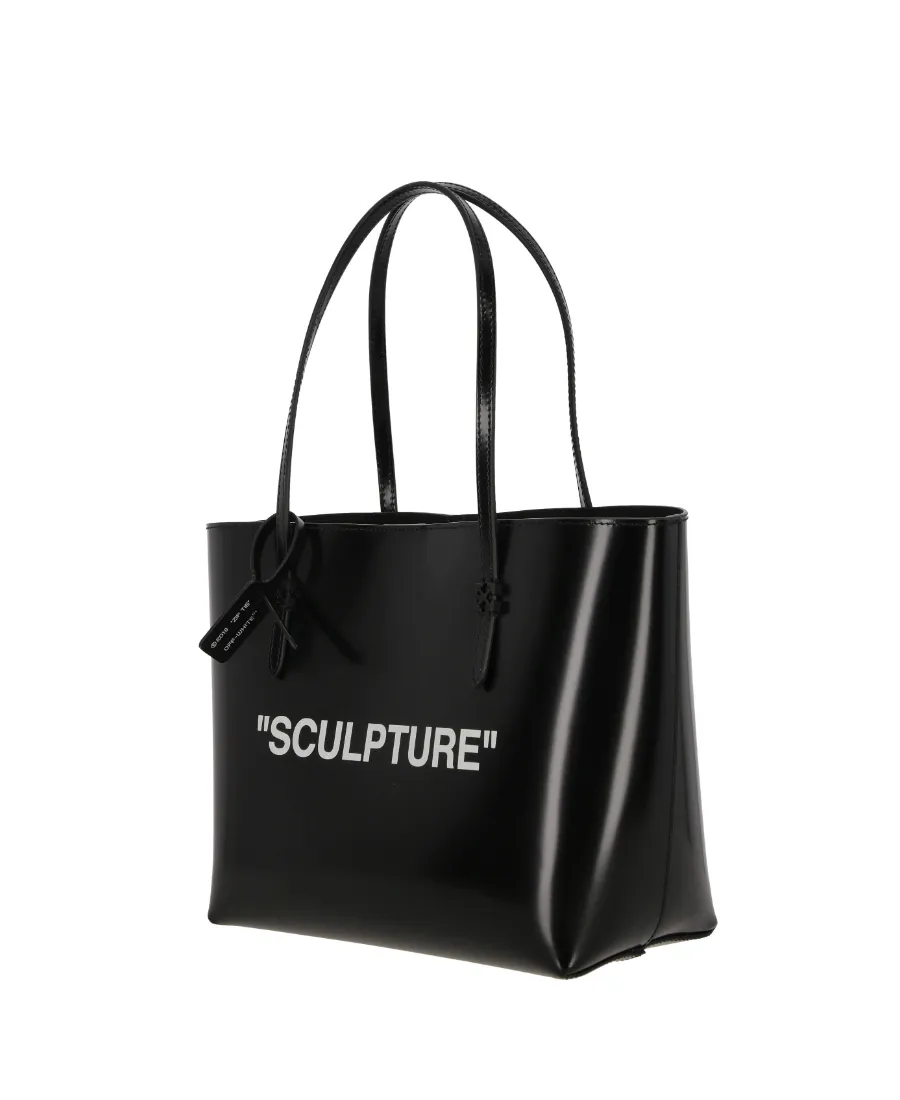 Slogan Printed Top Handle Bag