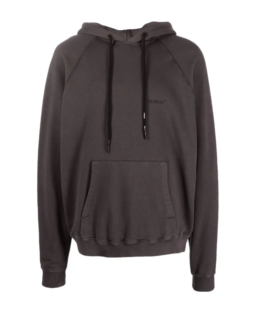 Diag Stripe Cotton Hoodie