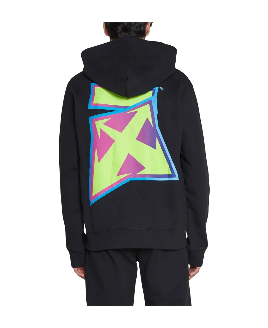 Arrows-Print Cotton Hoodie