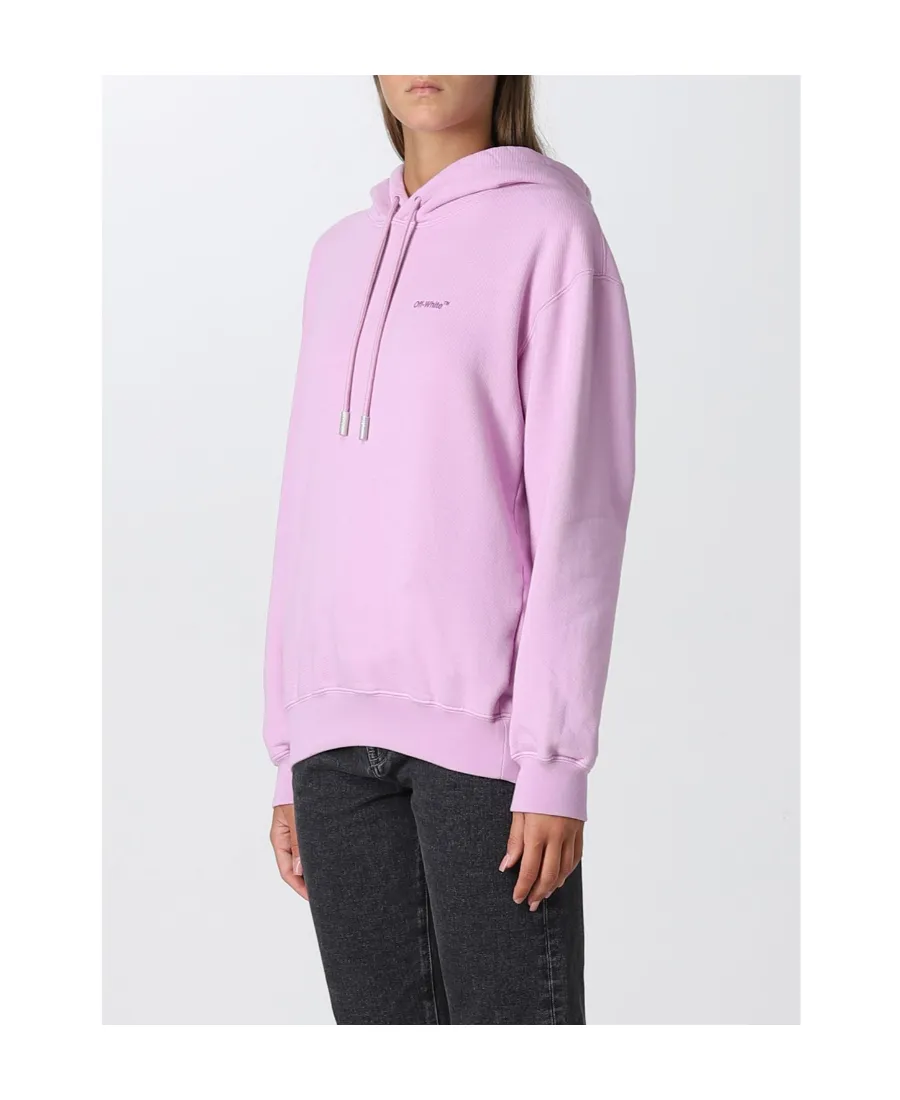 Diagonal Striped Hooded Sweatshirt
