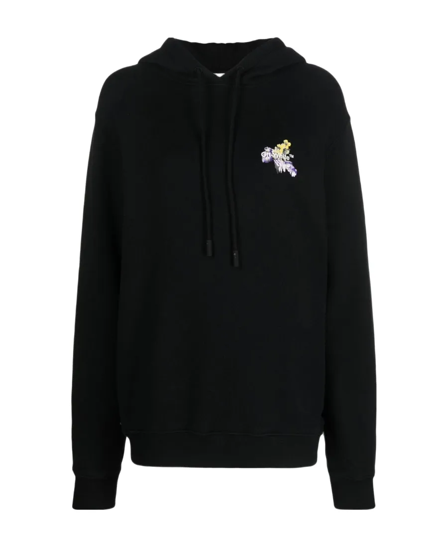 Floral Arrows-Print Hoodie