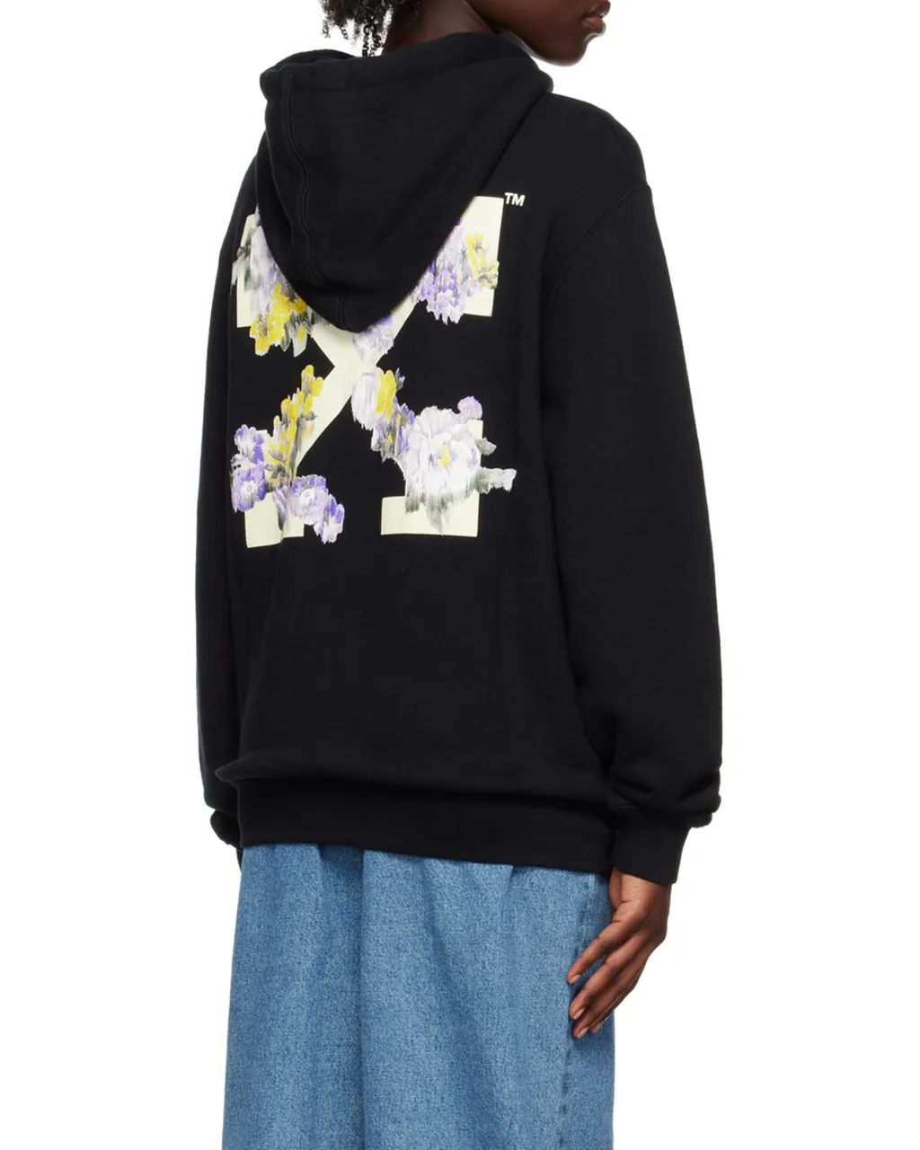 Floral Arrows-Print Hoodie