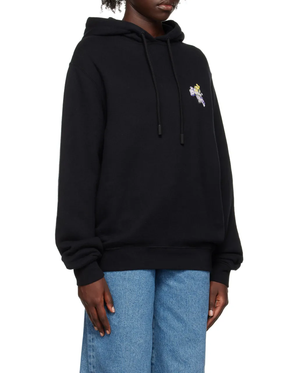 Floral Arrows-Print Hoodie