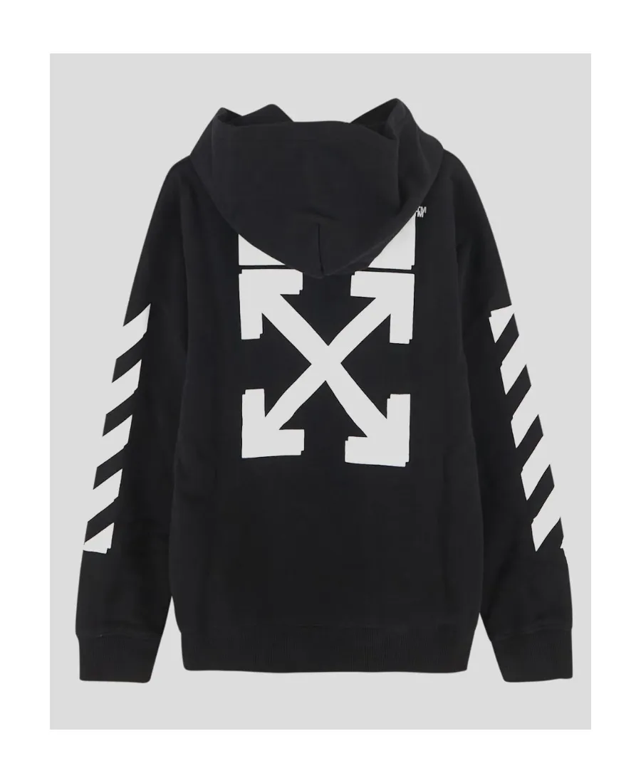 Logo Diag-Stripe Printed Hoodie