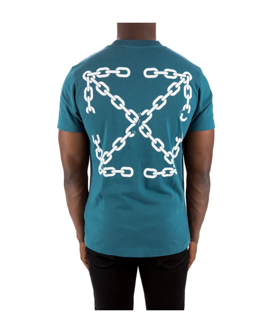 Chain-Link Arrows-Print T-Shirt