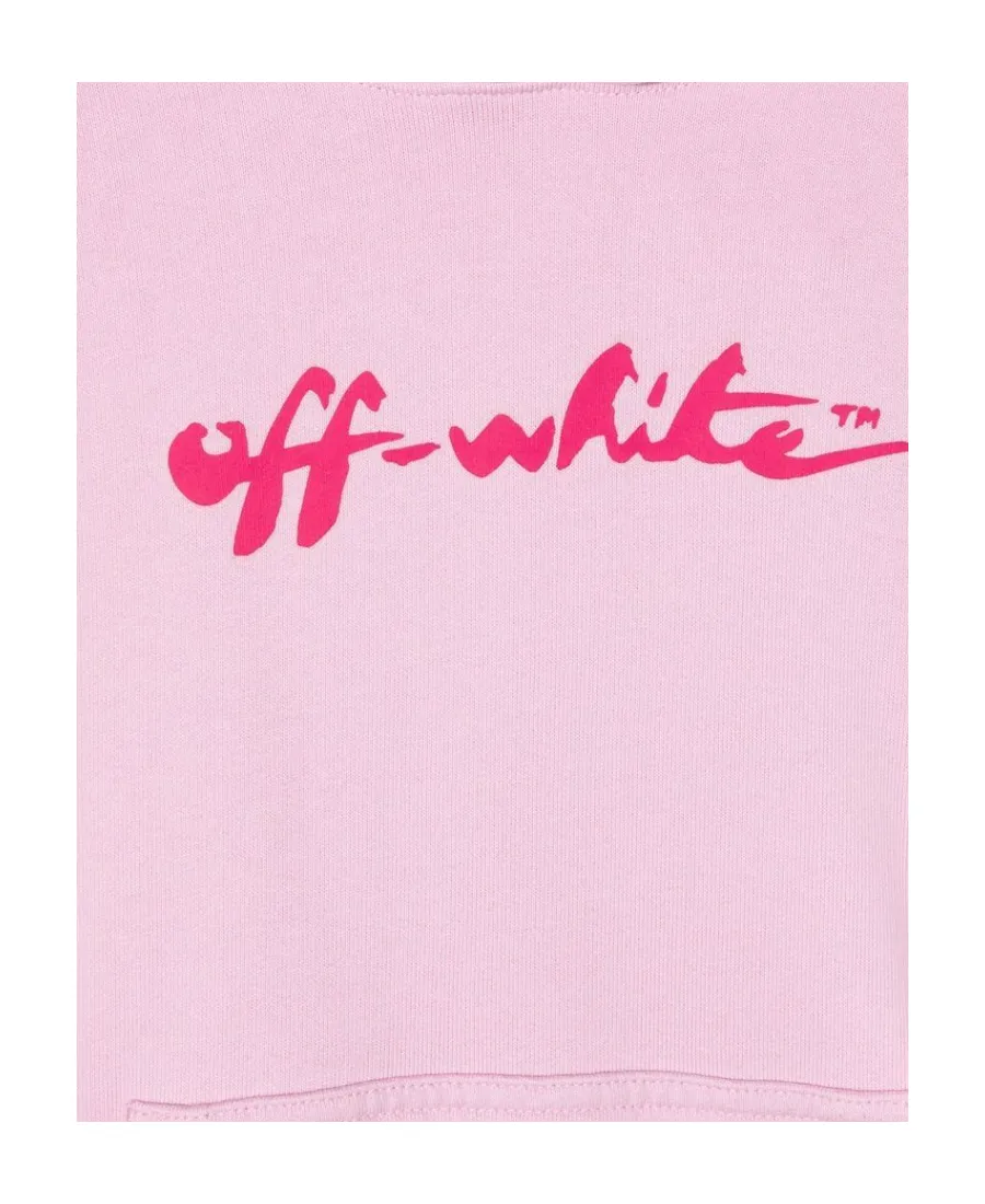 Logo Printed Long-Sleeved Hoodie