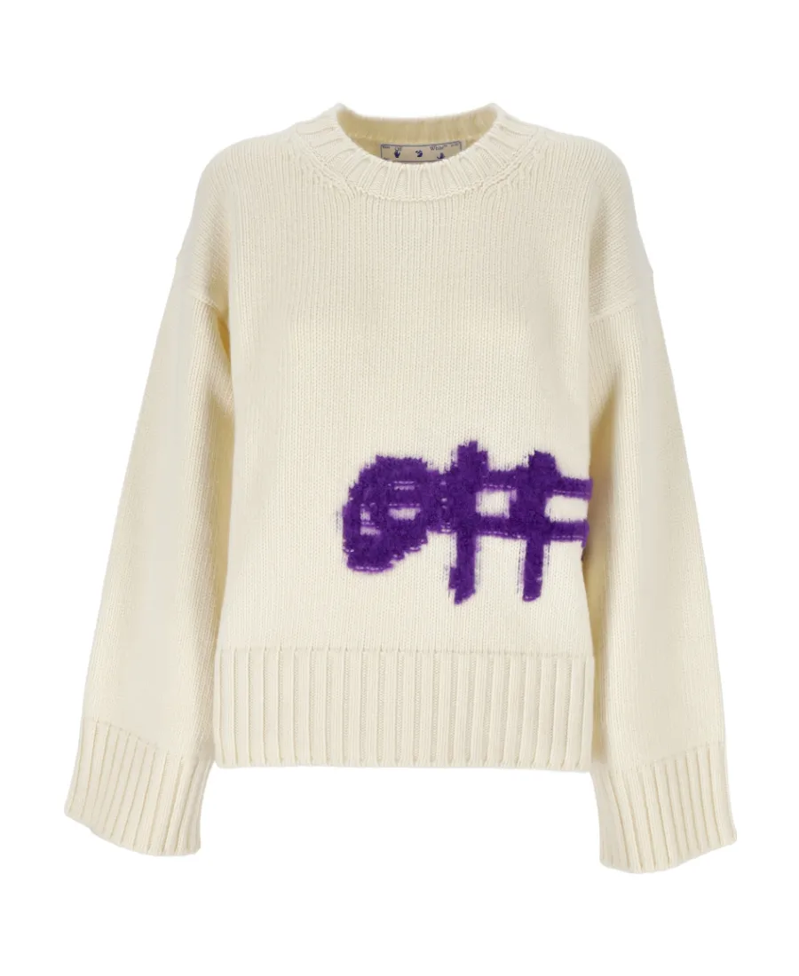 Intarsia Logo Knit Jumper
