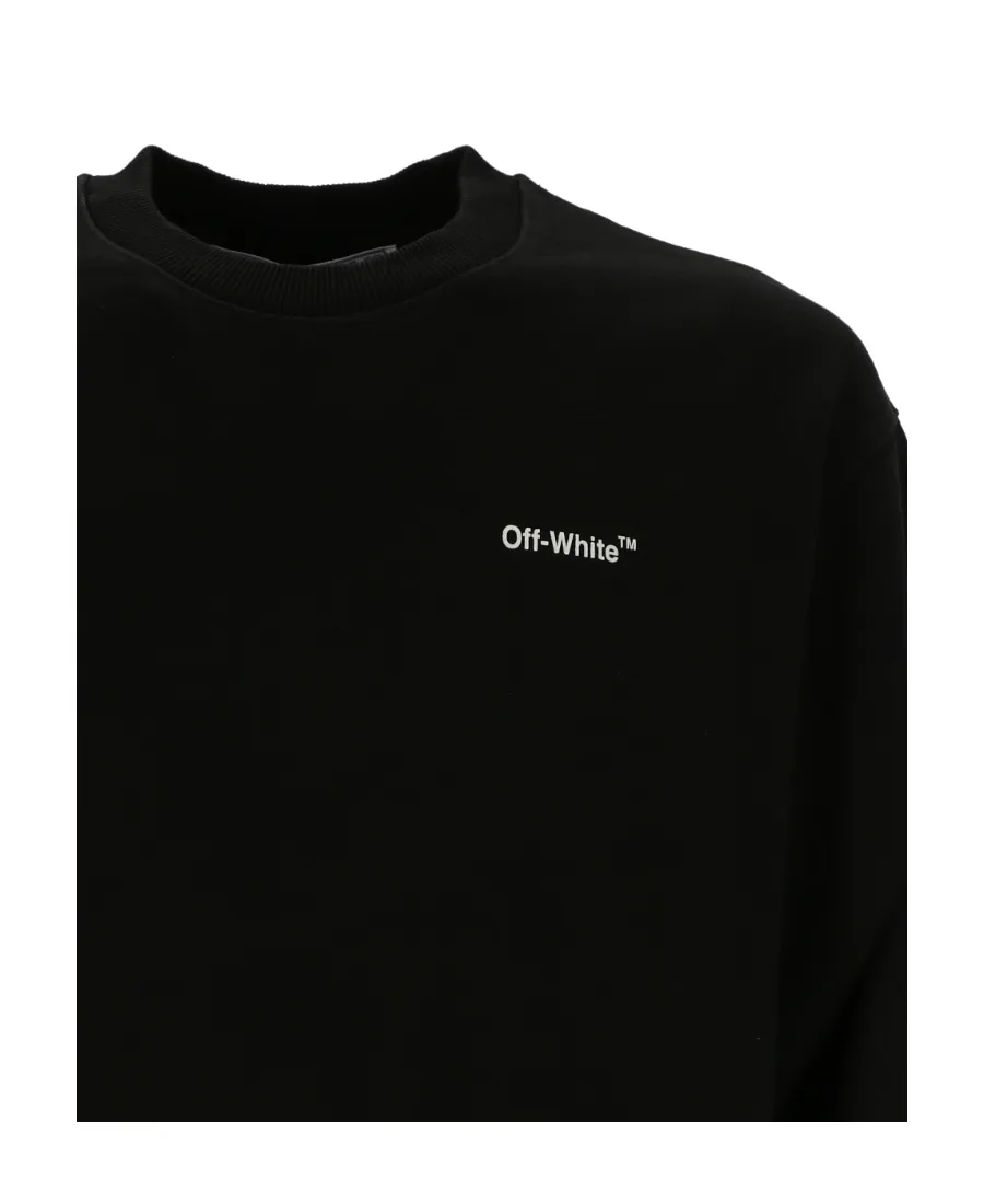 Chain Arrow Logo Printed Crewneck Sweatshirt