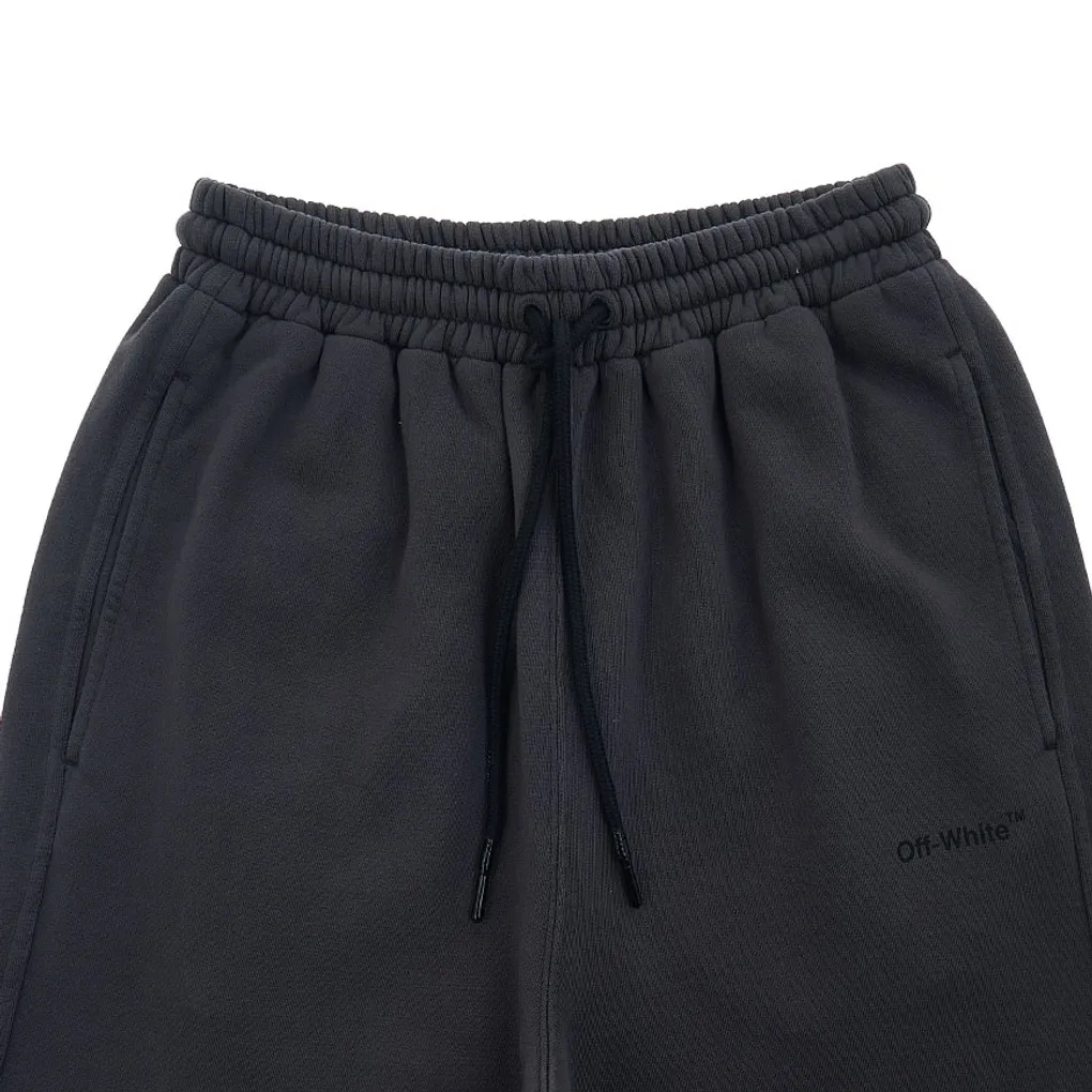 Wide-Leg Cotton Track Pants
