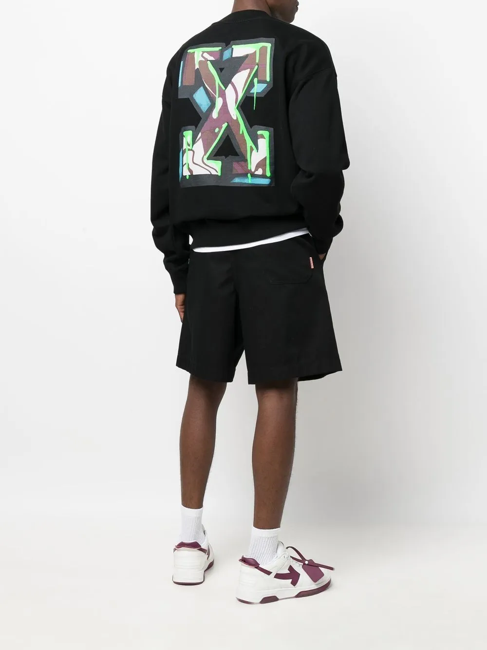 Arrows-Motif Long-Sleeve Sweatshirt