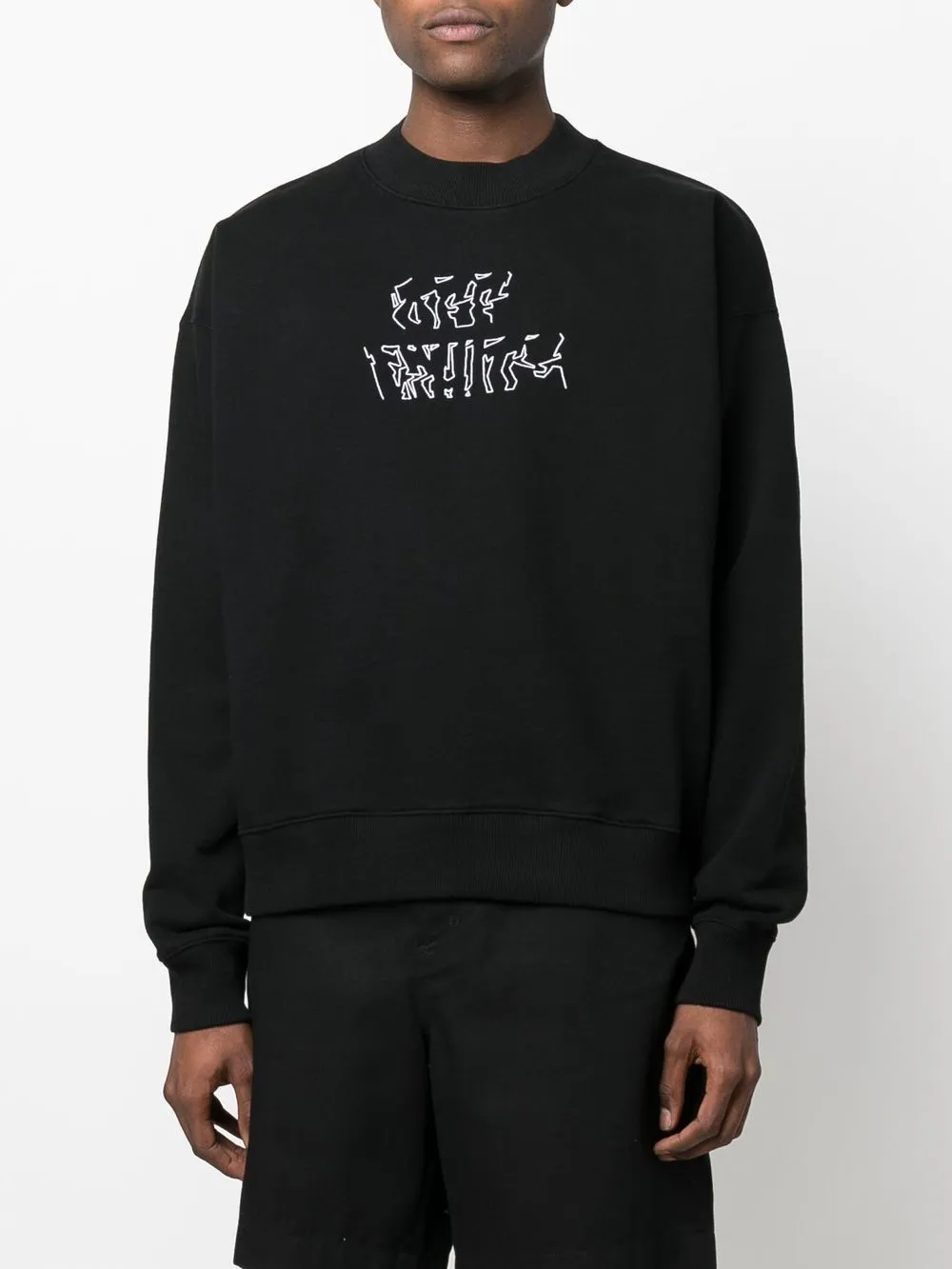 Arrows-Motif Long-Sleeve Sweatshirt