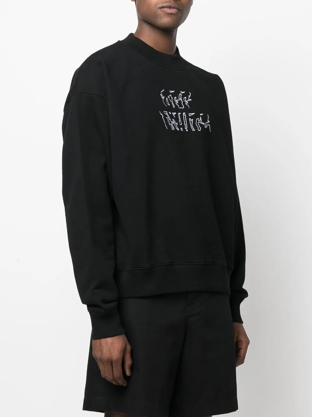 Arrows-Motif Long-Sleeve Sweatshirt